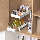 Under Sink Organizer, Sliding Cabinet Basket Organizer 2 Tier Under Bathroom Storage