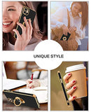 iPhone 11 Case with 360° Ring Holder, Shockproof Slim Kickstand Magnetic Support Car