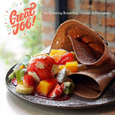 Electric Griddle Crepe Maker - Pan Style Hot Plate Cooktop with ON/OFF Switch