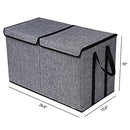 Large Kids Toy Box Chest Storage organizer with Double Flip-Top Lid