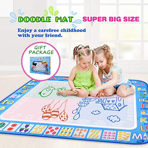 Magic Water Drawing Mat Toys, Large Size 37.7X 29.1 in