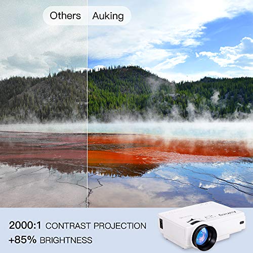 Mini Projector 2022 Upgraded Portable Video-Projector,55000 Hours