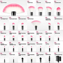 Makeup Brushes, VANDER 32pcs Professional Soft Synthetic Kabuki Cosmetic Eye