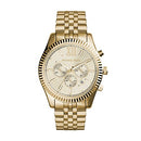 Michael Kors Lexington Gold-Tone Stainless Steel Watch MK8281