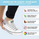 Xpand No Tie Shoelaces System with Elastic Laces - One Size Fits All Adult and Kids Shoes