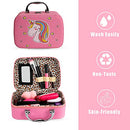 Kids Makeup Kit for Girls, Real Makeup Set, Washable Makeup Kit Toys for Little Girls