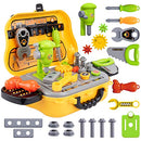 Kids Tool Sets for Boys Age 2-4 Childs Carpenter Preschool Fixing Tool Kit with Yellow Box（23 Pcs）