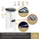 Food Storage Container - Set of 4, All Same Size - Kitchen & Pantry Organization