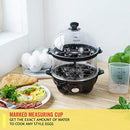 Double Tier Egg Cooker, Boiler, Rapid Maker & Poacher, Meal Prep for Week