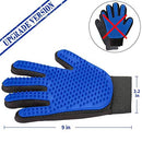 Pet Grooming Glove - Gentle Deshedding Brush Glove - Efficient Pet Hair Remover