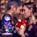 Valentines Flowers Roses Gifts for Women Girlfriend Wife ,Galaxy Glass Rose in A Glass