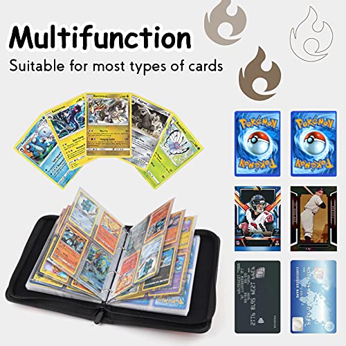 Binder for Pokemon Cards, 400 Card Binder Holder Book Album Folder with 50 Pages