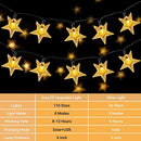 Solar String Lights Outdoor, 110 LED 59 Ft Star String Light Solar and USB Powered