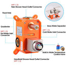 10 Inches Bathroom Rain Shower Combo Set Wall Mounted Rainfall Brushed Nickel Shower Head System Rough-in Valve Body and Trim Included,HGN