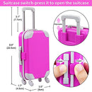 16 Pcs American 18 Inch Doll Suitcase Luggage Travel Set for Girl 18" Doll Travel Carrier