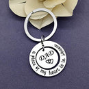 Dad Memorial Jewelry Gift A Piece of My Heart Is In Heaven Dad Memorial Keychain