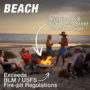 Pop-Up Fire Pit | Portable and Lightweight | Never Rust Fire Pit | Heat Shield NOT Included