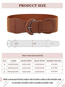 SATINIOR 3 Pieces Wide Women Waist Belt Stretchy Cinch Belt Leather Elastic Belt