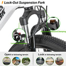 27.5 inch E Bike for Adults, 350W 21MPH Mens Womens Electric Bicycle 21-Speed 36V