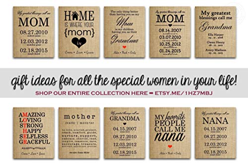 Personalized Christmas Gifts for Mom, Mother Daughter Gifts, Birthday, Anniversary