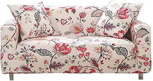 Couch Cover Stretch Sofa Covers Patterned Loveseat Slipcovers for 2 Seater Cushion Couch Love Seat Set QAN (2 Seater/Loveseat)