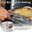 Aluminum Pans 9x13 Disposable Foil Pans (30 Pack) - Half Size Steam Table