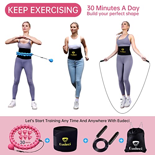 Smart Weighted Exercise Hoop,Plus Size Smart fit Hoop with 30 Detachable Knots