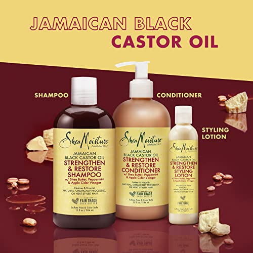 Strengthen and Restore Shampoo, Conditioner and Styling Lotion for Curly Hair