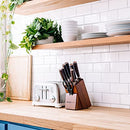 5 Knife Block Set - Pro Kitchen Knife Set Ultra Sharp High Carbon Stainless Steel