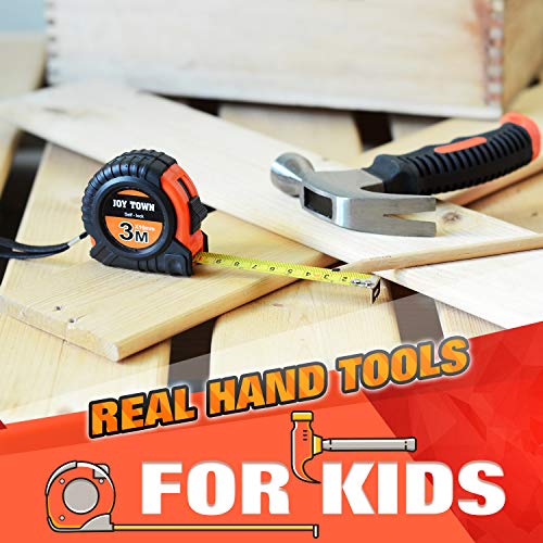 Kids Real Tool Set - Junior Steel Forged Tool Kit with Real Hand Tools