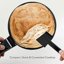 Electric Griddle Crepe Maker - Pan Style Hot Plate Cooktop with ON/OFF Switch