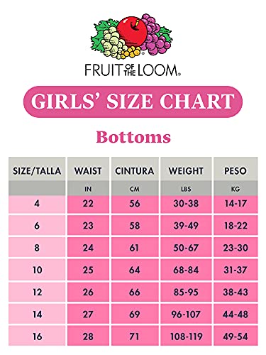 Girls' Big Cotton Bikini Underwear Multipacks, 14 Pack-Fashion Assorted, 12