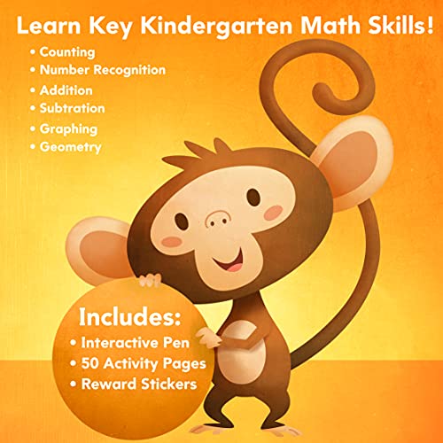 Educational Insights Hot Dots Kindergarten Math Workbook, Ages 5+