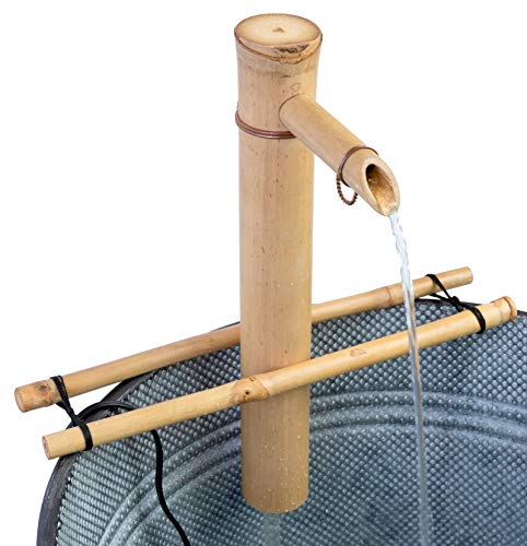 Bamboo Accents Water Fountain & Pump Kit - 12-inch Wide, Adjustable Branch Style