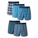 Tartan Plaid Medium US Mens Tagless Boxer Brief with Exposed Waistband Multipacks