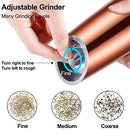 Gravity Electric Pepper and Salt Grinder Set, Adjustable Coarseness, Battery Powered