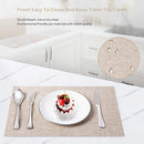 Placemats, Set of 8 Heat-Resistant Placemats Stain Resistant Anti-Skid Placemats