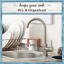 Sponge Holder for Kitchen Sink - Ceramic Porcelain Cup for Sponges -  White