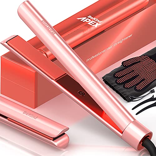 2-in-1 Hair Straightener Flat Iron, Straightener and Curler for All Hairstyles