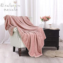 Waffle Textured Extra Large Fleece Blanket, Super Soft and Warm Throw Blanket for Couch