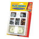 Educational Insights Play Money Coins & Bills Tray, Set of 200 Pieces of Play Money