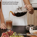 Glass Teapot 40 oz Glowing Diamond with Candle Warmer Stove included