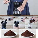 Manual Coffee Grinder with Ceramic Burrs, Hand Coffee Mill with Two Glass Jars