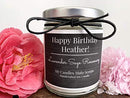 Personalized | Handcrafted Soy Candle | 4oz or 9oz Amber & Clear Jars