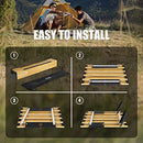 Foldable Beach Table Ultralight Aluminum, Mini Folding Camping Table for Picnic Outdoor