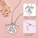 Dad Memorial Necklace A Piece of My Heart Is in Heaven Loss of Father Gift(Heaven-Dad)