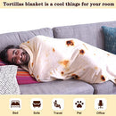 Burritos Tortillas Blanket 2.0 Double Sided 71 inches for Adult and Kids, Giant Funny