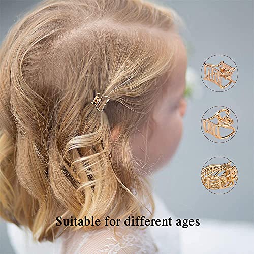 Small Hair Claw Clips, Mini Hair Clips, Metal Hair Clips, Gold Jaw Clips