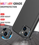 iPhone 14 Case [Shockproof] [Dropproof] [Tempered Glass Screen + Camera Lens Protector],