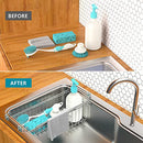 Over The Kitchen Sink Caddy Sponge Holder Organizer Drying Rack